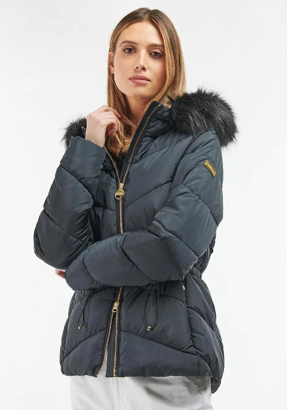 Jackets Men-Barbour International Womens Julio Quilted Jacket, Black