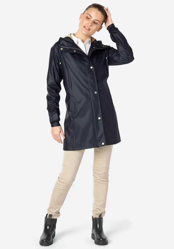 Jackets Down-Ilse Jacobsen Rain 87 Light Raincoat, Dark Indigo