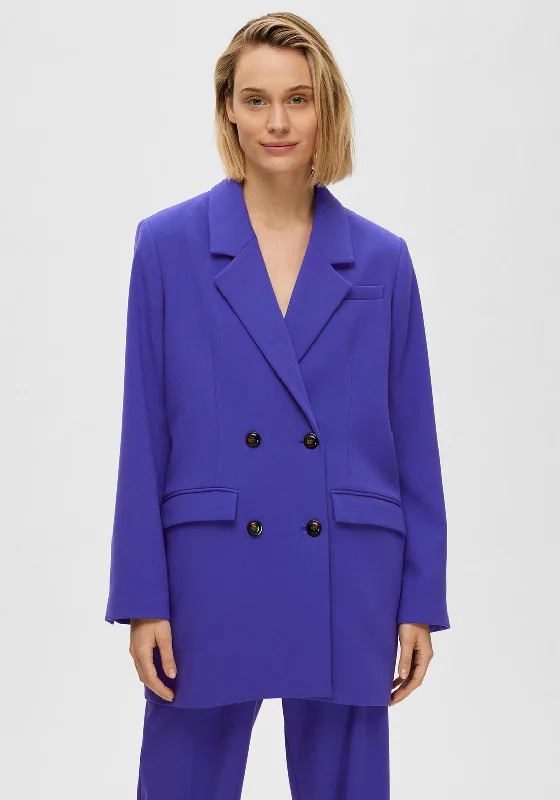 Jackets Modern-Selected Femme Myla Relaxed Blazer, Royal Blue