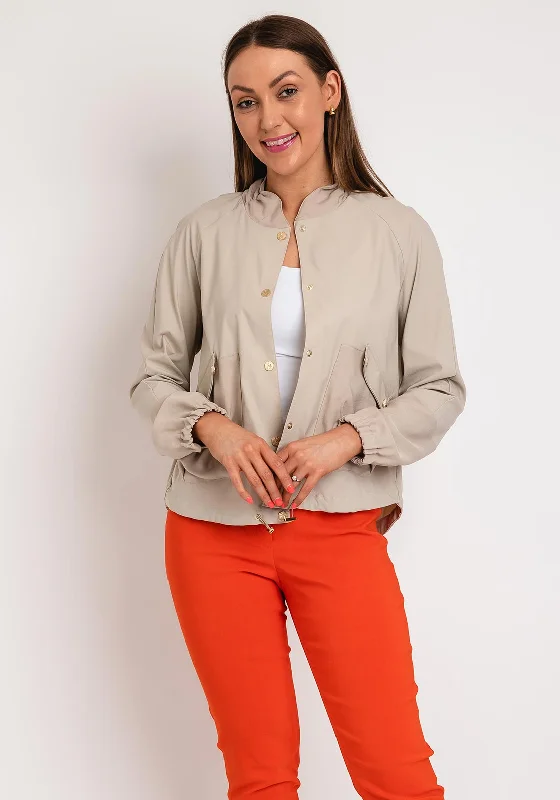 Jackets Cotton-Eva Kayan Bomber Jacket, Beige