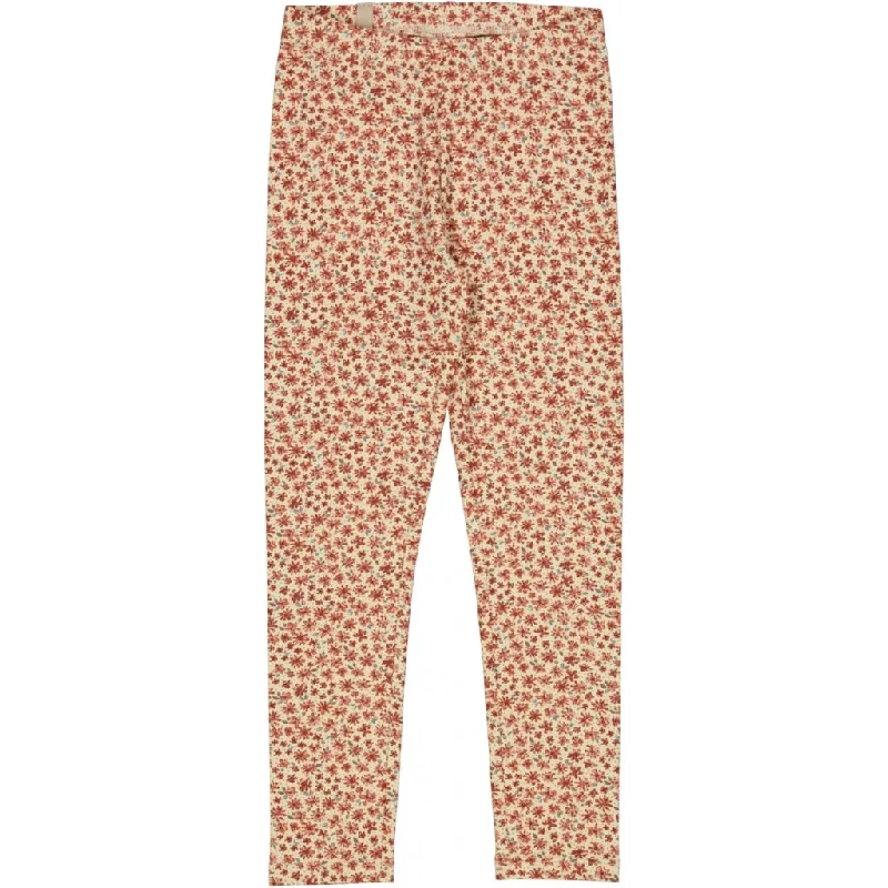 Rodeo Pants-Jersey Leggings - beige flowers