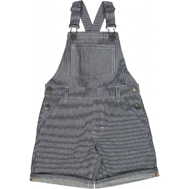 Digital Camo Pants-Overall Shortie Sina - navy denim stripe