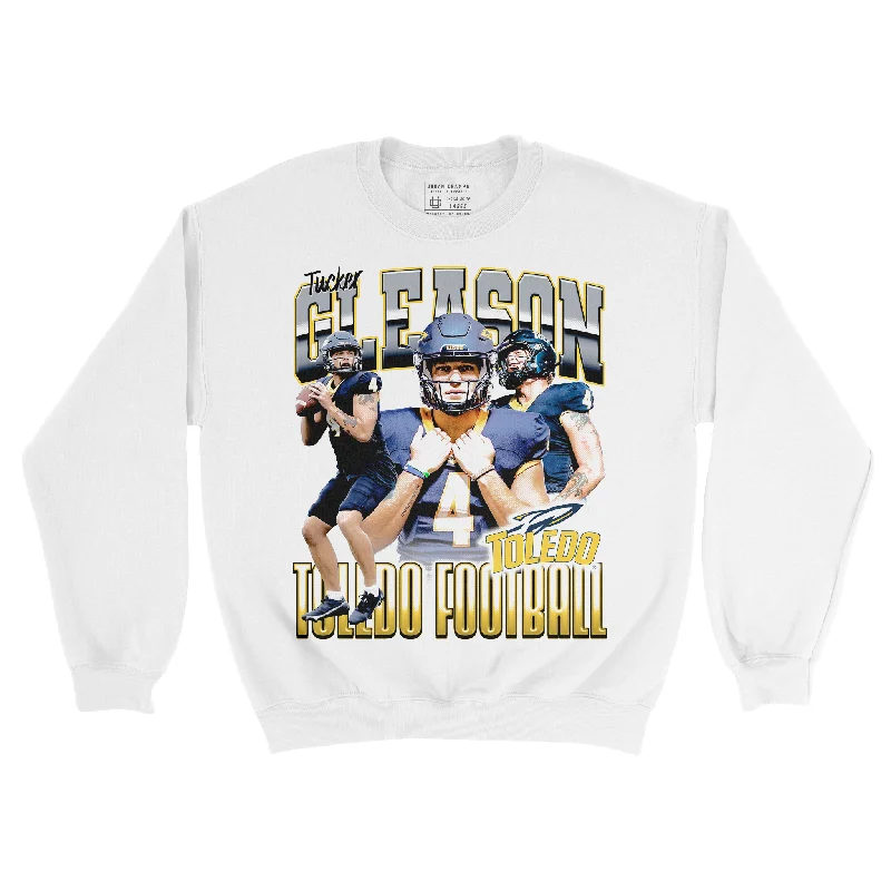 Long Sleeve Winter-EXCLUSIVE RELEASE - Tucker Gleason White Crew