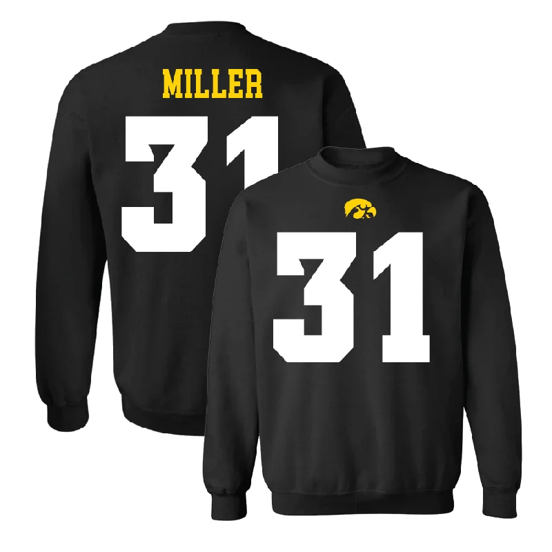 Long Sleeve Music-Black Football Shirsey Crew   - Eli Miller