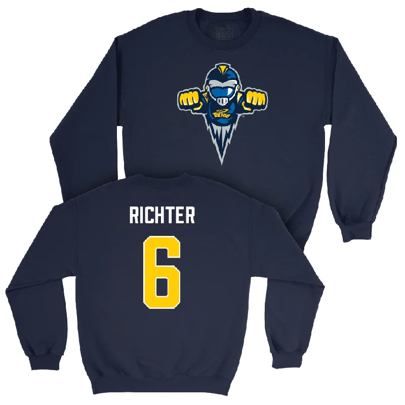 Long Sleeve Classic-Toledo Football Navy Legacy Crew - John Alan Richter | #6