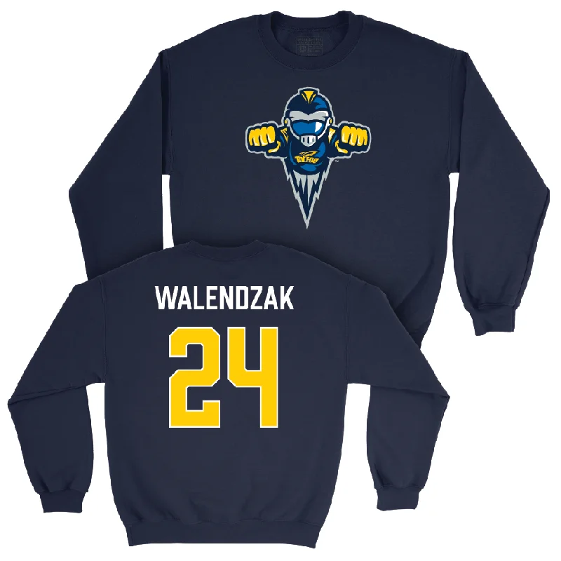 Long Sleeve Firefighter-Toledo Football Navy Legacy Crew - Connor Walendzak | #24