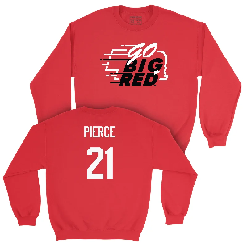 Long Sleeve Slim Fit-Red Women's Volleyball GBR Crew - Skyler Pierce