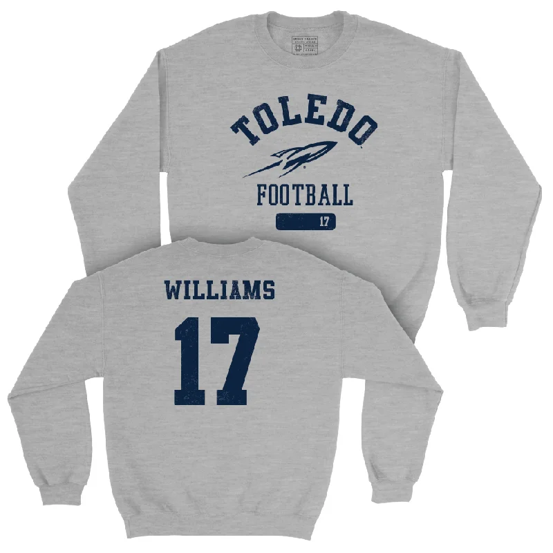 Long Sleeve Must-Have-Toledo Football Sport Grey Varsity Crew - Eric Williams | #17