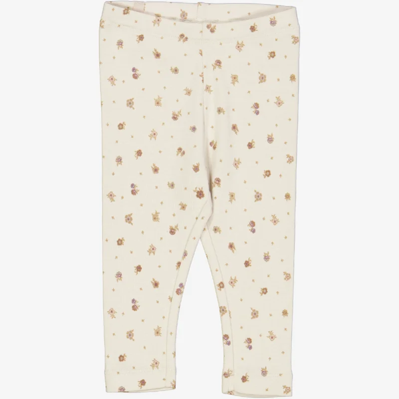 Designer Pants-Jersey Leggings | Baby - chalk flowers