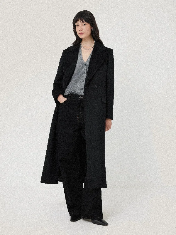 Jackets Toddler-Wool Maxi City Coat | Black