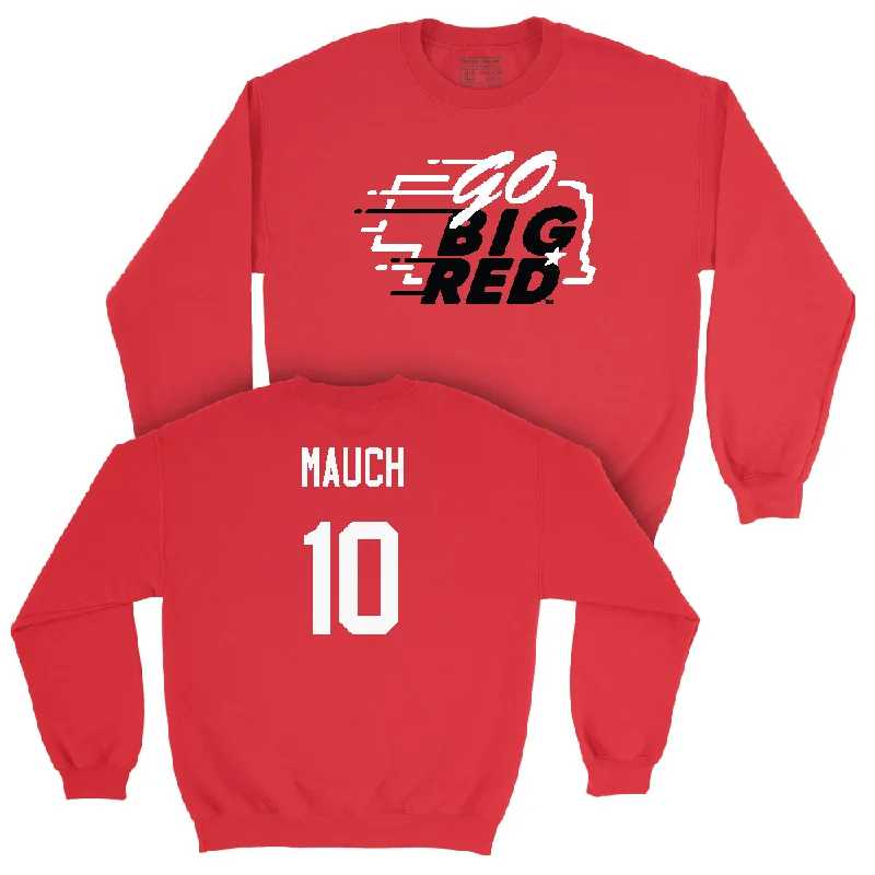 Long Sleeve Packable-Red Women's Volleyball GBR Crew - Olivia Mauch