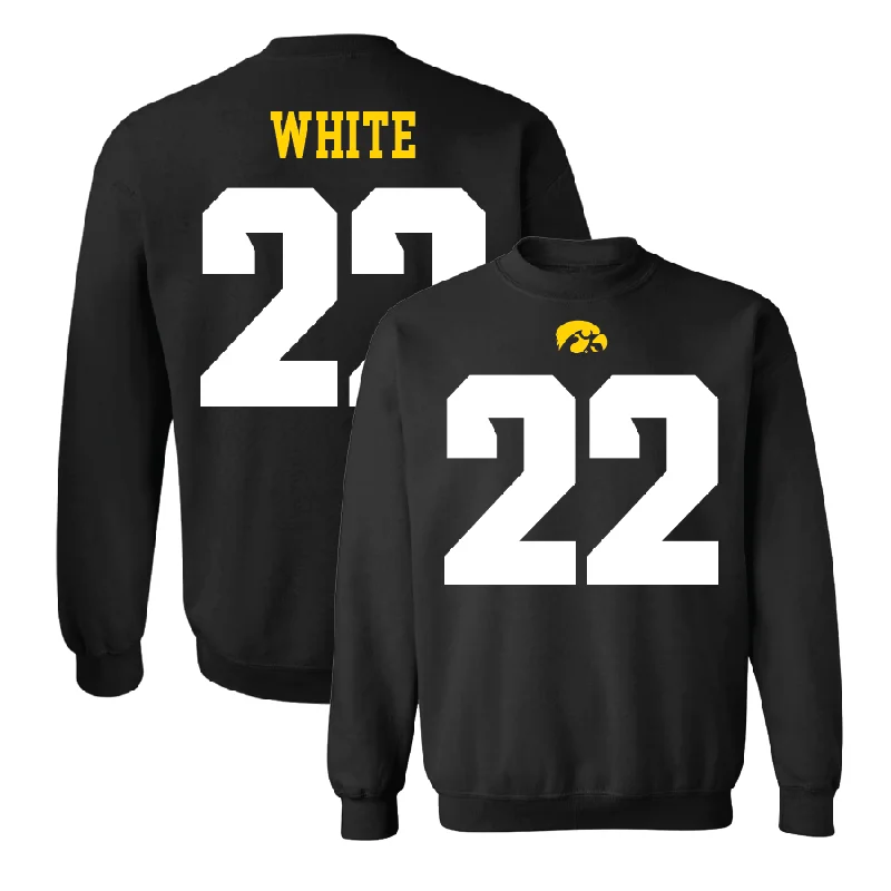 Long Sleeve Business Shirt-Black Football Shirsey Crew   - Max White