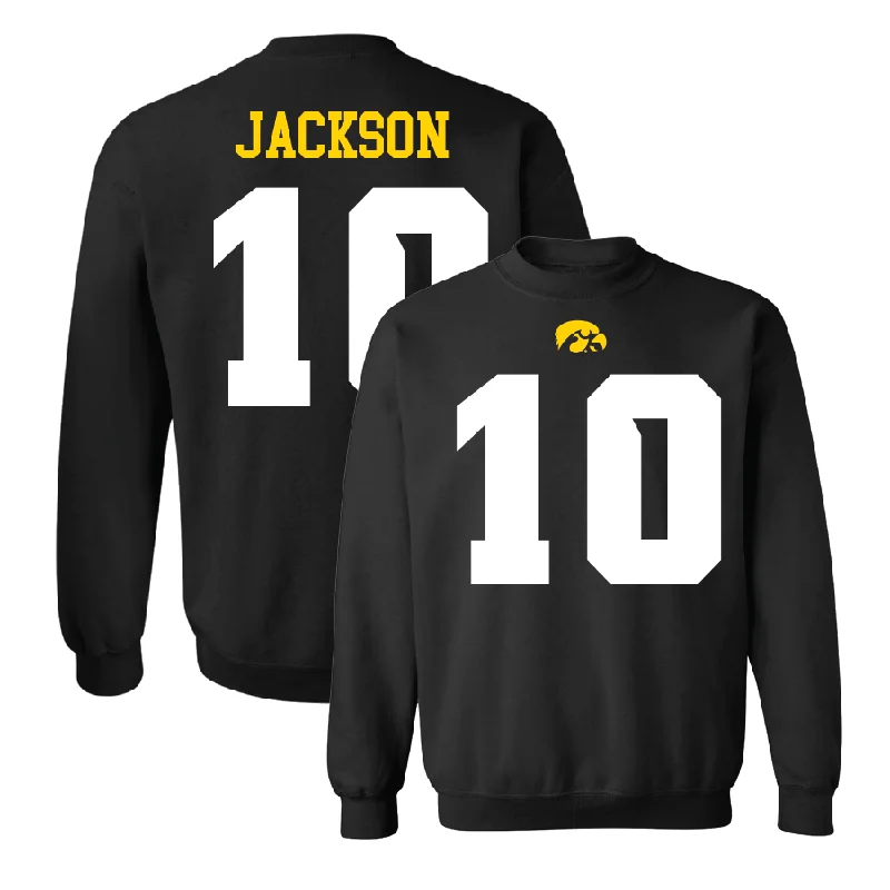 Long Sleeve Packable-Black Football Shirsey Crew - Nick Jackson