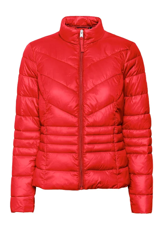 Jackets Urban-Vero Moda Short Quilted Zip Jacket, Goji Berry