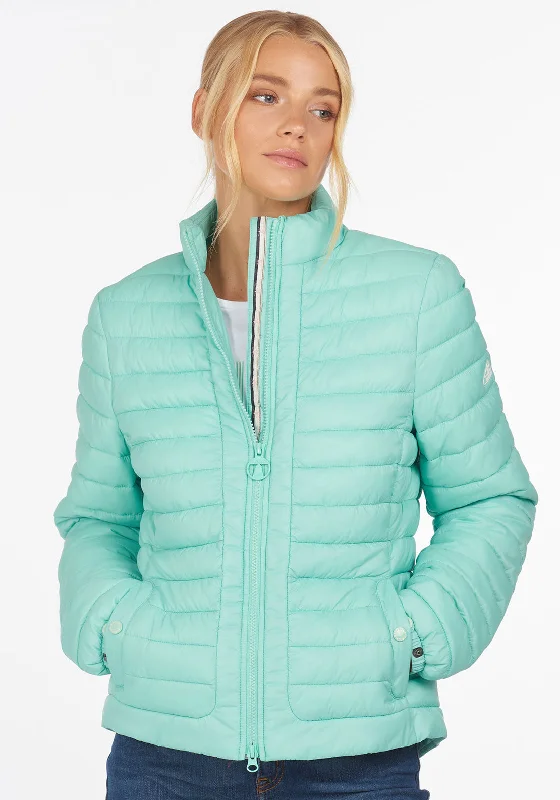 Jackets Pop Culture-Barbour Womens Runkerry Quilted Jacket, Mint Green