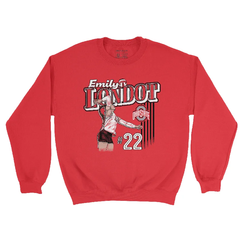 Long Sleeve Fall-EXCLUSIVE RELEASE: Emily Londot Classics Red Crew