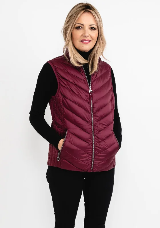 Jackets Vacation-Frandsen Quilted Short Gilet, Wine