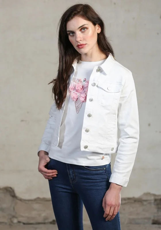 Jackets Formal-Rant & Rave Holly Denim Jacket, White