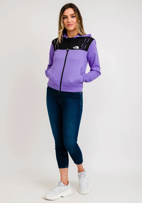 Jackets Unique-The North Face Womens Mountain Athletic Full Zip, Purple