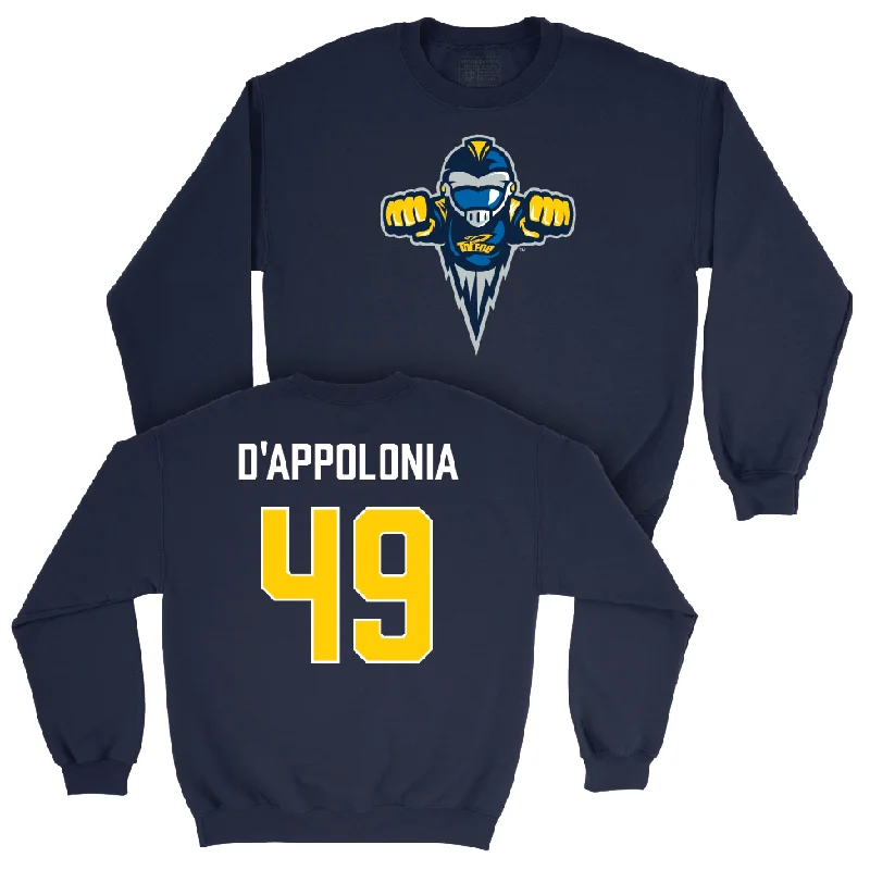 Long Sleeve Motorsport-Toledo Football Navy Legacy Crew - Chris D’Appolonia | #49