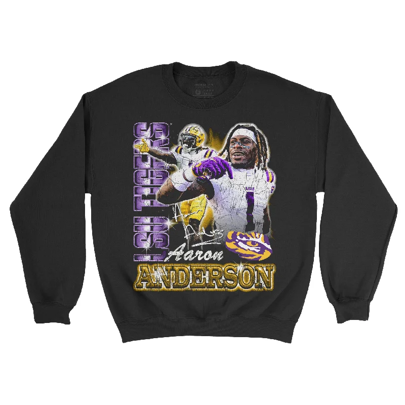 Long Sleeve Gift-EXCLUSIVE RELEASE: Aaron Anderson - 90s Retro Black Crew