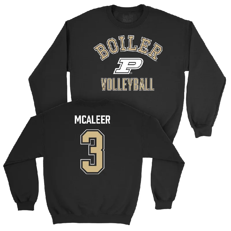 Long Sleeve Soft Touch-Women's Volleyball Black Classic Crew  - Ryan McAleer