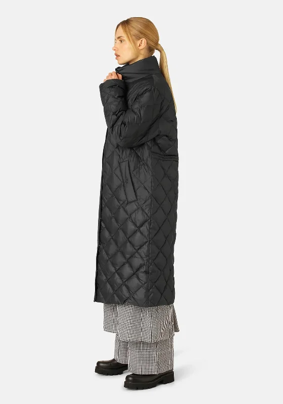 Jackets Affordable-Ilse Jacobsen Walk 04 Long Quilted Coat, Black