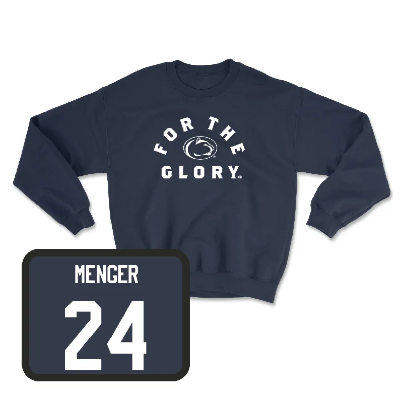 Long Sleeve Winter-Navy Women's Volleyball For The Glory Crew - Quinn Menger