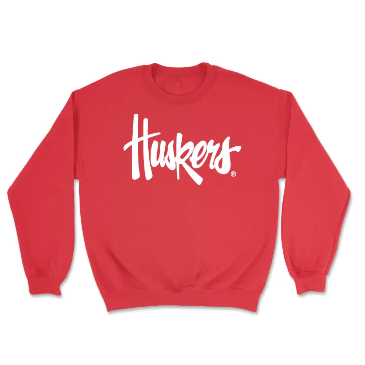 Long Sleeve Gift-Red Women's Volleyball Huskers Crew - Lexi Rodriguez