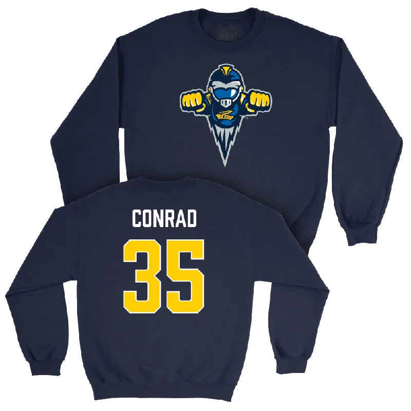 Long Sleeve Camping-Toledo Football Navy Legacy Crew  - Spencer Conrad