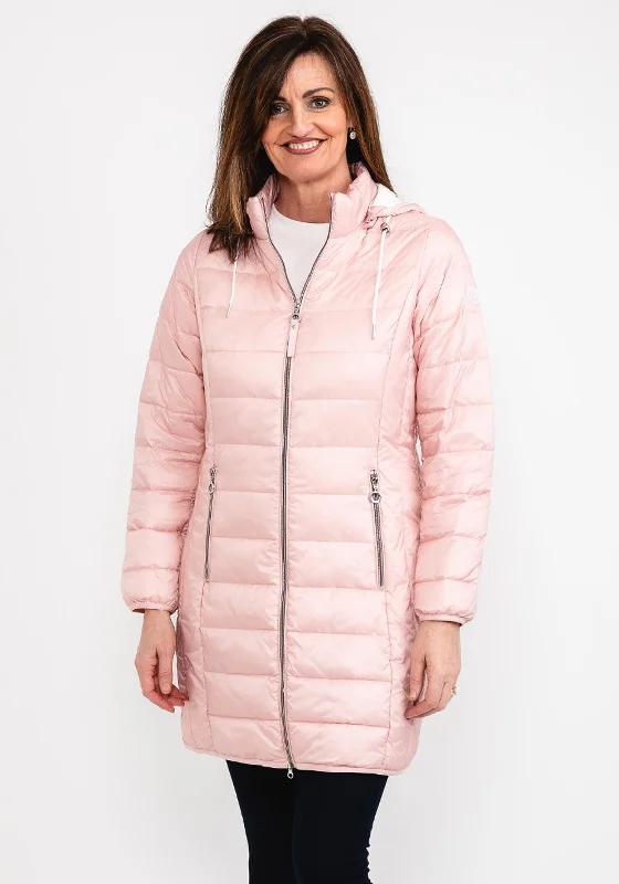 Jackets Sci-Fi-Frandsen Long Quilted Coat, Light Pink