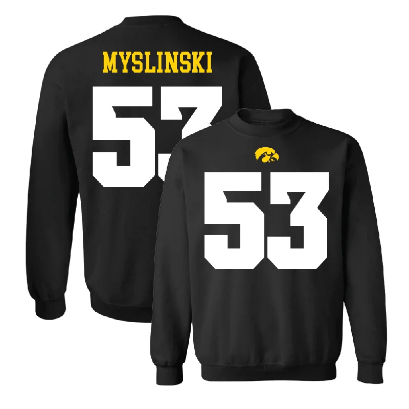 Long Sleeve Boho-Black Football Shirsey Crew   - Michael Myslinski