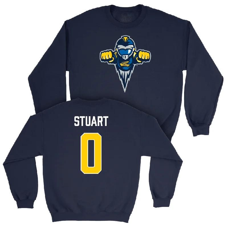 Long Sleeve Yoga-Toledo Football Navy Legacy Crew  - Jacquez Stuart