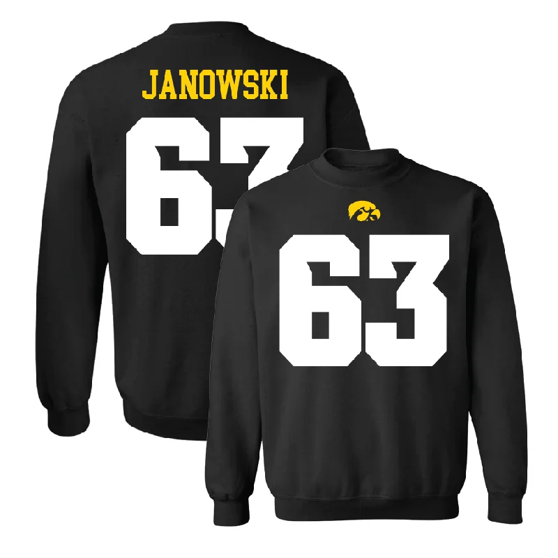 Long Sleeve Cartoon-Black Football Shirsey Crew  - Josh Janowski