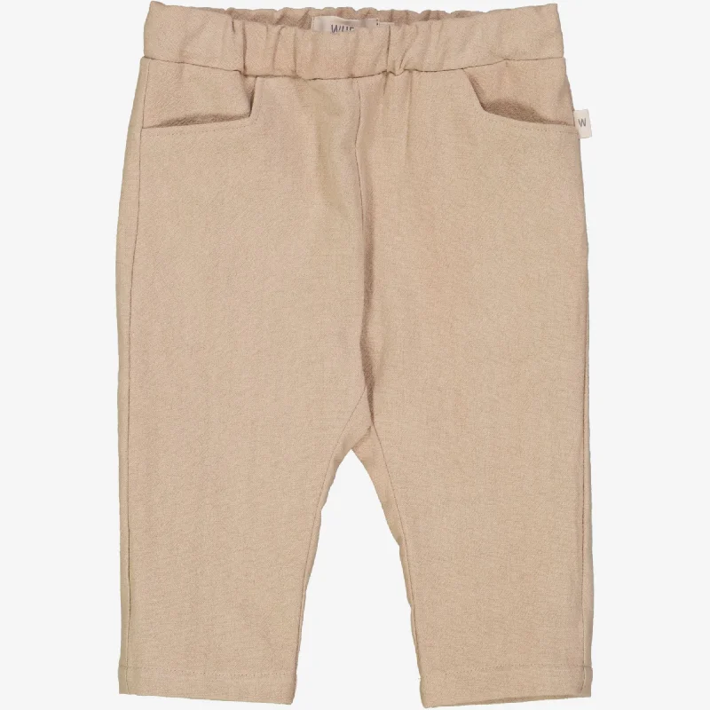 Iron Free Pants-Trousers Kass | Baby - dark sand