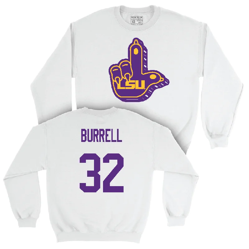 Long Sleeve Quick-Dry-Football White "L" Paw Crew  - Aeron Burrell