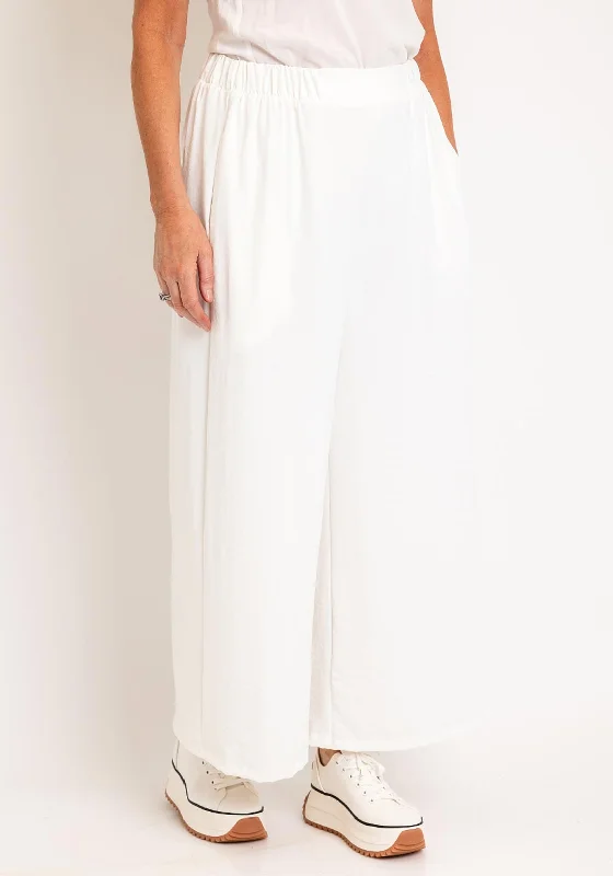 Running Pants-Ever Sassy Wide Leg Culottes, Off White