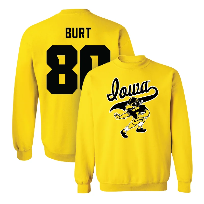 Long Sleeve Weekend Outfit-Gold Football Mascot Crew   - Michael Burt