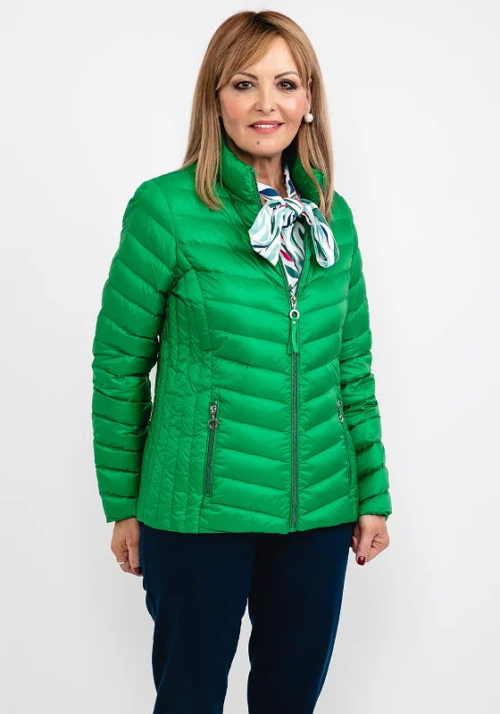 Jackets Poolside-Frandsen Duck Down Short Quilted Jacket, Emerald