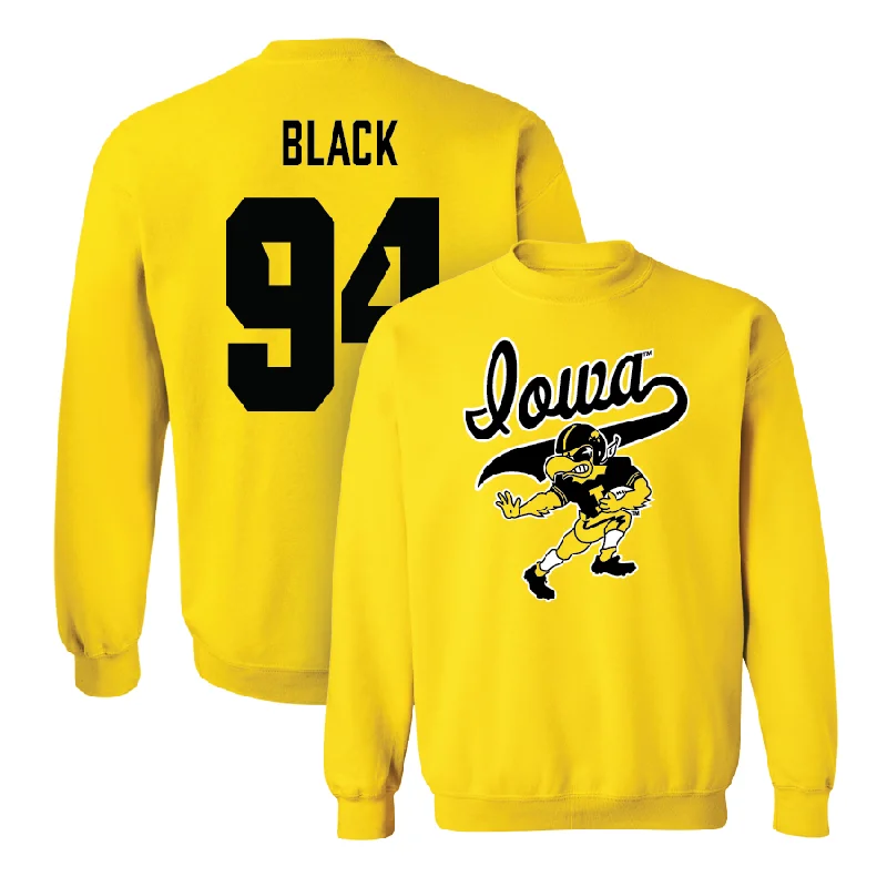 Long Sleeve Waterproof-Gold Football Mascot Crew - Yahya Black