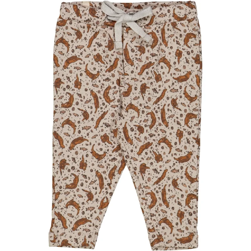 Christmas Pants-Soft Pants Manfred - morning dove otters