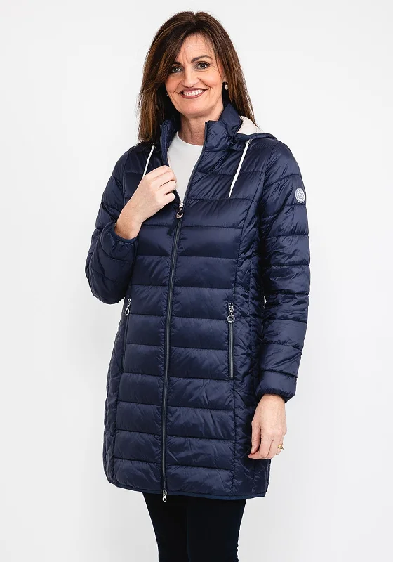 Jackets Superhero-Frandsen Long Quilted Coat, Navy