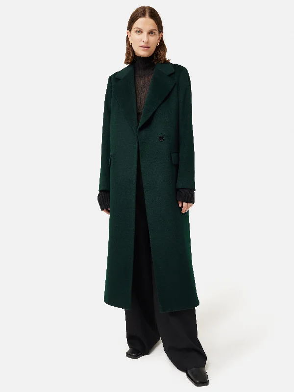 Jackets Letterman-Wool Maxi City Coat | Green