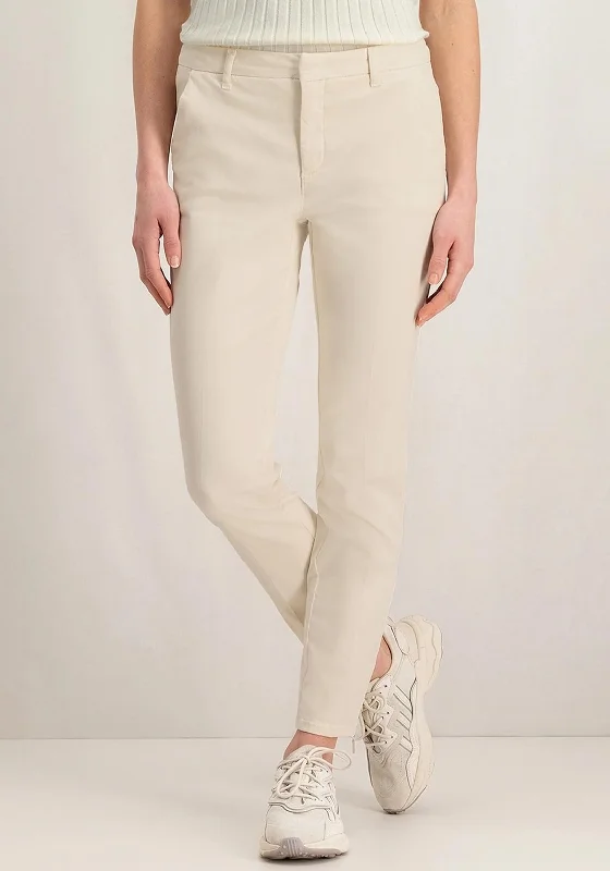 Fishing Pants-YAYA Basic Straight Leg Chino Trouser, Off-White