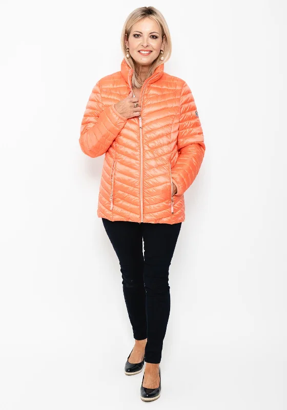 Jackets Safari-Normann Down Free Quilted Short Jacket, Coral