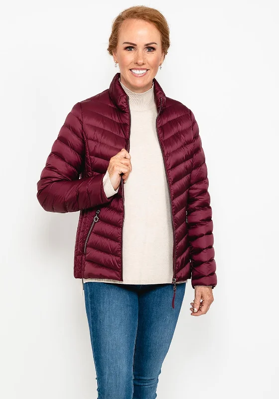 Jackets Poolside-Frandsen Duck Down Quilted Short Jacket, Wine