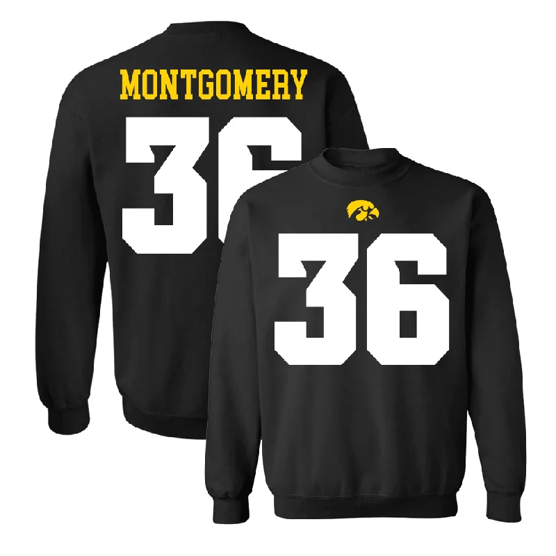 Long Sleeve Iron-Free-Black Football Shirsey Crew   - Jayden Montgomery