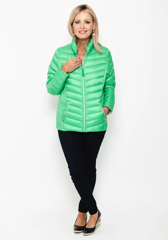 Jackets Faux Fur-Frandsen Duck Down Quilted Short Jacket, Apple Green