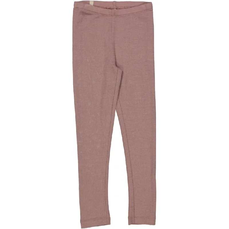 UV Protection Pants-Wool Leggings - dusty lilac