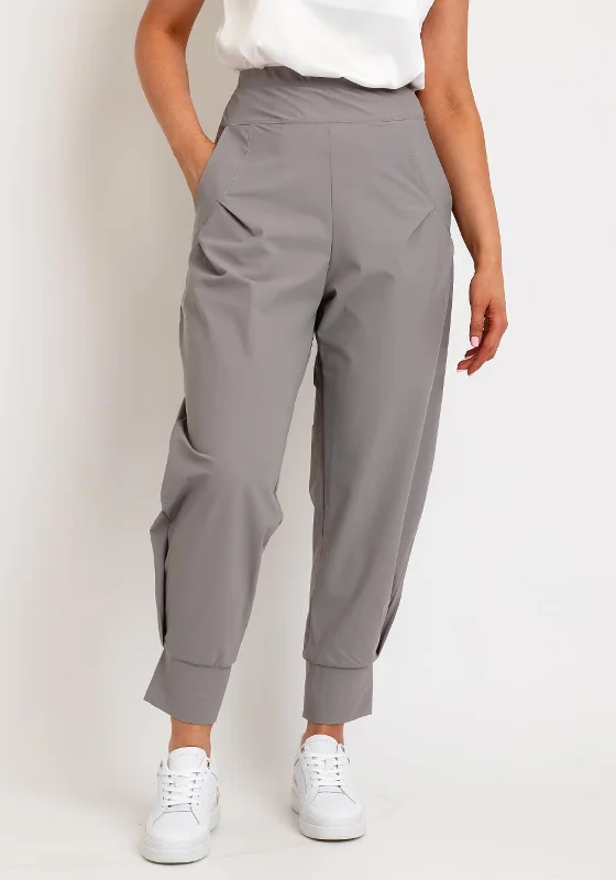 Training Pants-Naya Tuck Cuff Casual Trouser, Mink